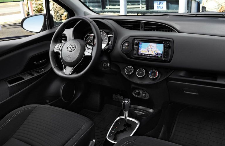 2017 Toyota Yaris front seat dashboard design