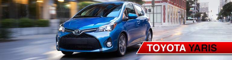 blue 2017 Toyota Yaris