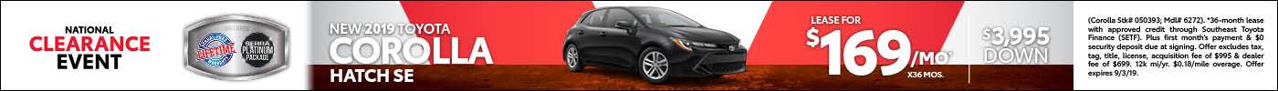 2019 Corolla Hatchback 2019 Corolla Hatchback