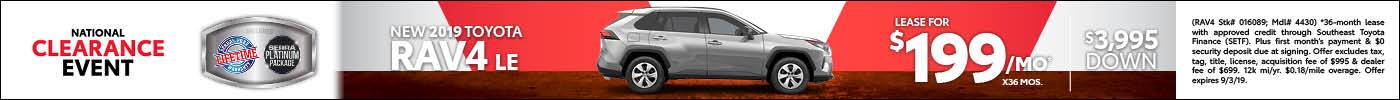 New 2019 Toyota RAV4 New 2019 Toyota RAV4