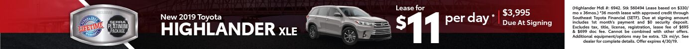 New Highlander Lease New Highlander Lease