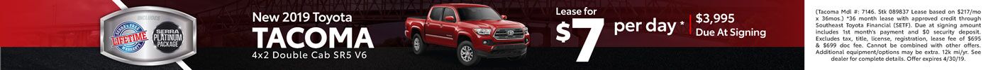 New Tacoma Lease New Tacoma Lease