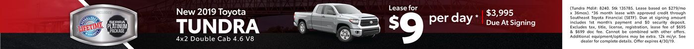 New Tundra Lease New Tundra Lease