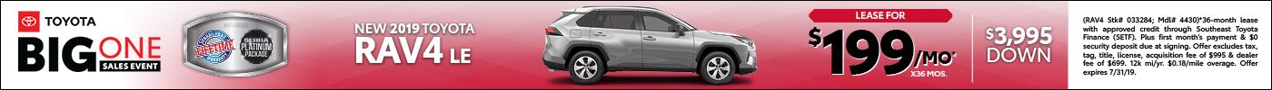 New 2019 Toyota RAV4 New 2019 Toyota RAV4