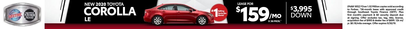 2020 New Toyota Corolla 2020 New Toyota Corolla