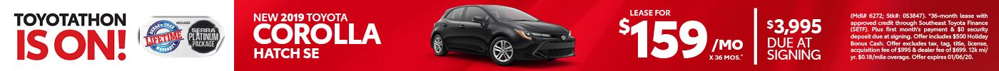 Nov 2019 Toyota Corolla Hatch SE Nov 2019 Toyota Corolla Hatch SE