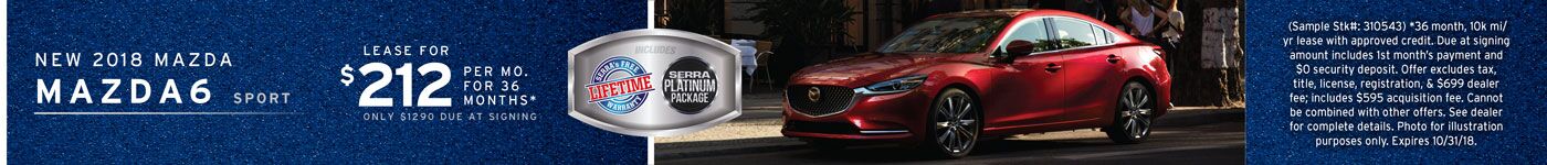 Mazda6 Sport 10/18 Mazda6 Sport 10/18