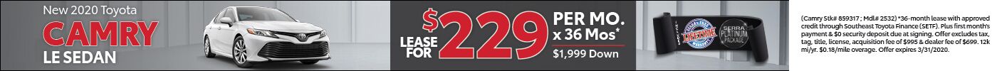 March 2020 Toyota Camry March 2020 Toyota Camry