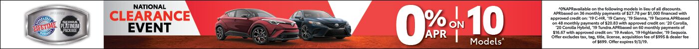 0% APR Toyota 0% APR Toyota