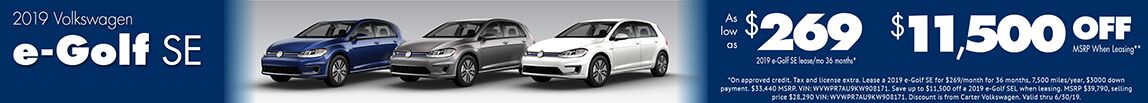 June 2019 e-Golf June 2019 e-Golf