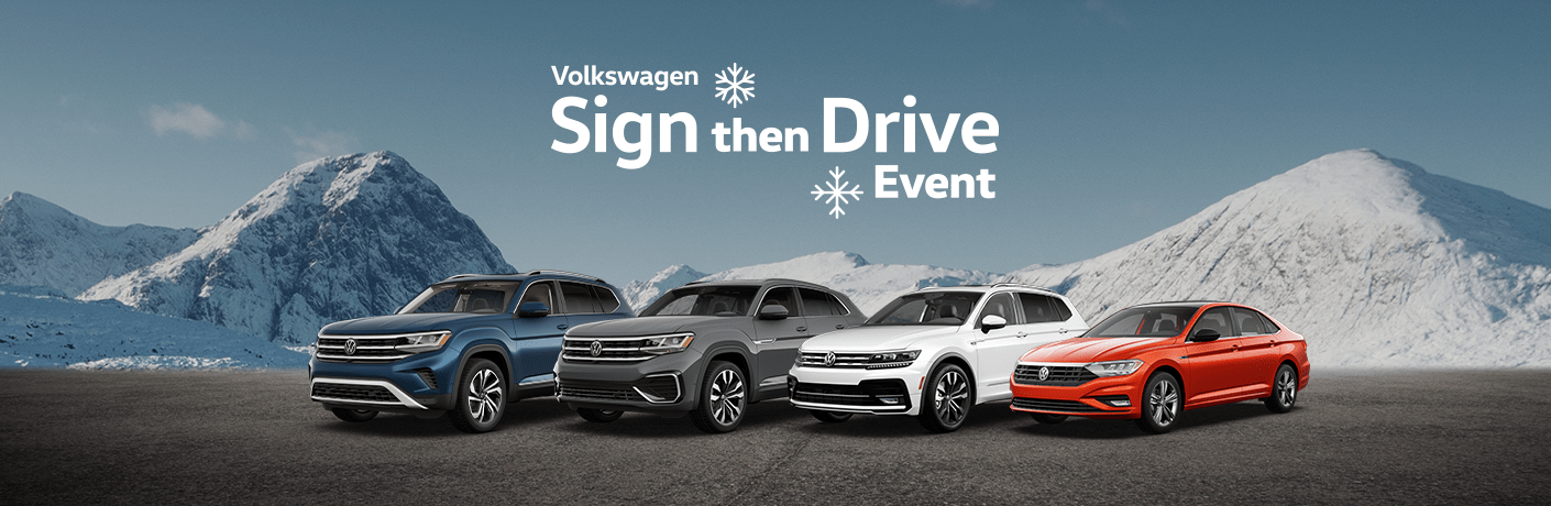 Volkswagen Sign then Drive Event.