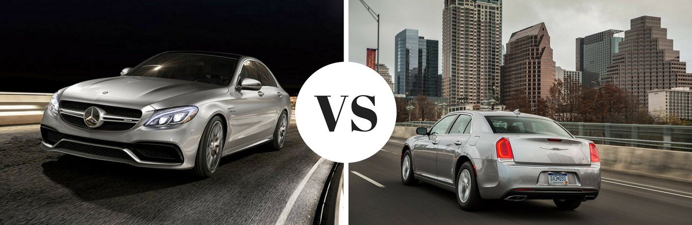How does the Mercedes-Benz C-Class compare to the Chrysler 300C?