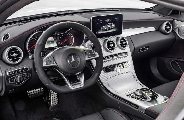 Cabin of the 2017 Mercedes-Benz AMG C43 Coupe