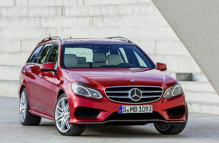 2018 E-Class Wagon red front