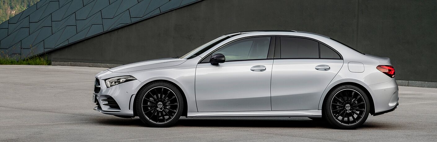 2019 MB A-Class Sedan exterior drivers side profile