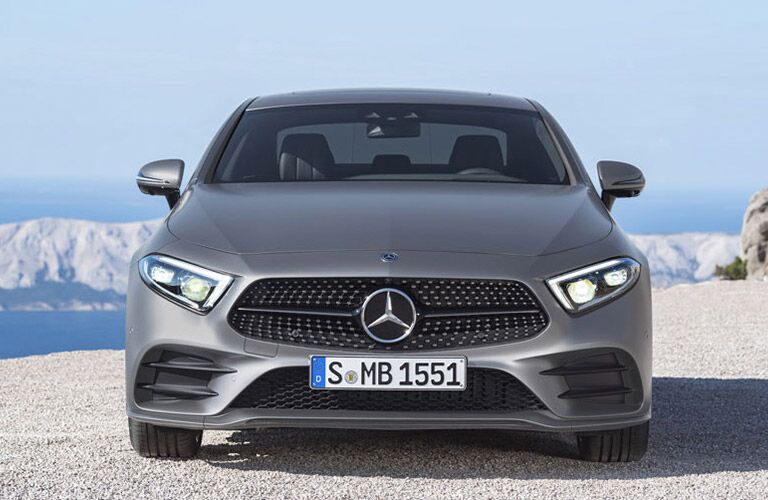 Gray 2019 MB CLS Coupe Front End