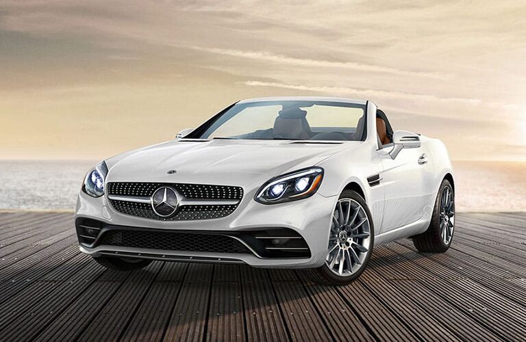 2019 Mercedes-Benz SLC 300 Roadster white front view