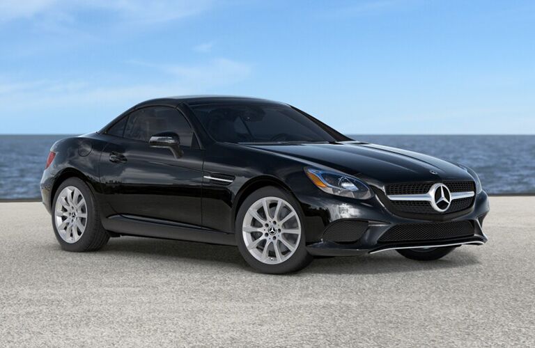 2019 Mercedes-Benz SLC 300 Roadster black side view