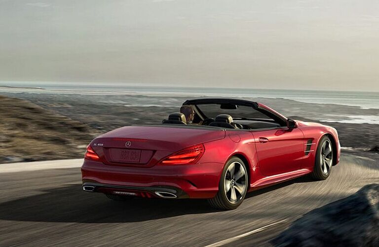 2019 Mercedes-Benz SL 450 Roadster red back view