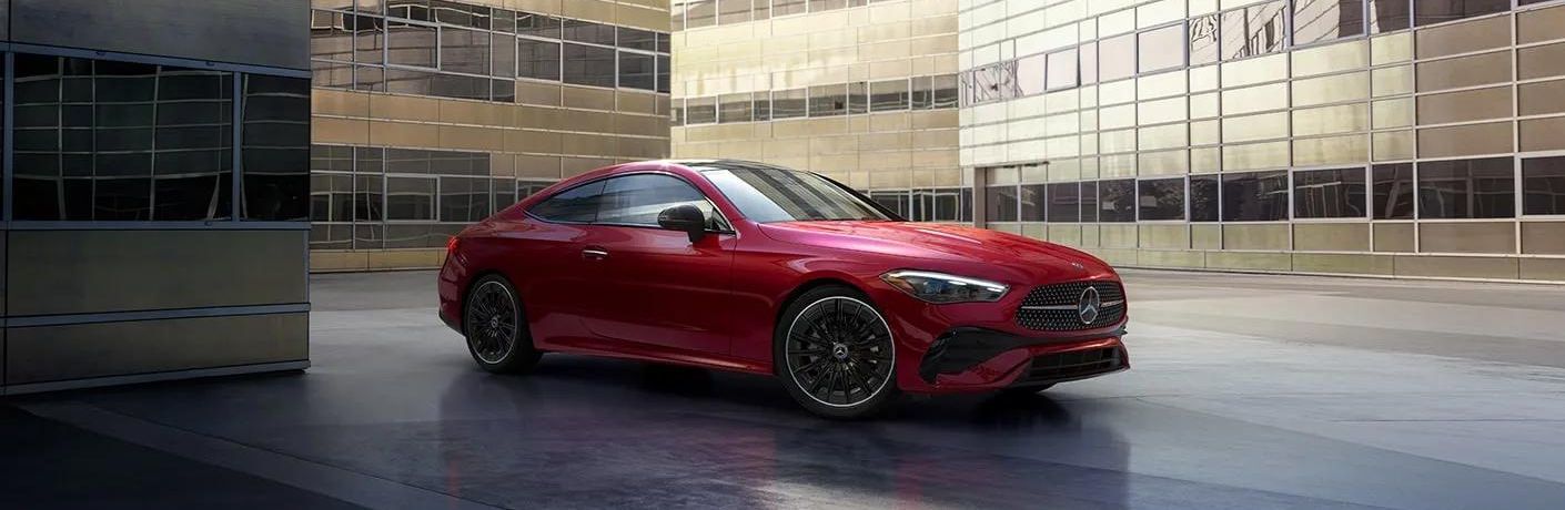 2024 Mercedes-Benz CLE Coupe parked near a building