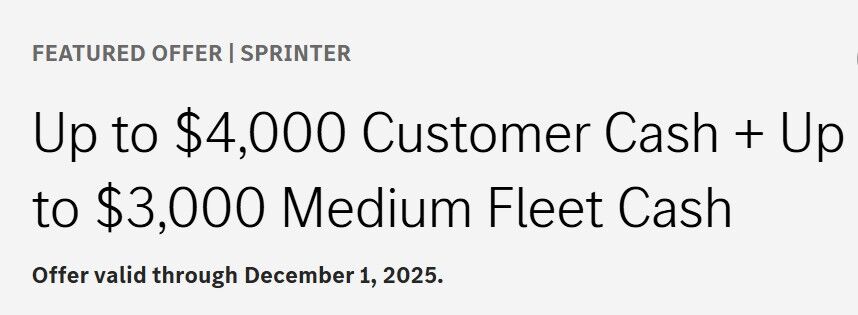 2025 Mercedes-Benz Sprinter Cargo Van