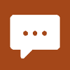 orange conversation icon
