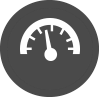 gray speedometer icon