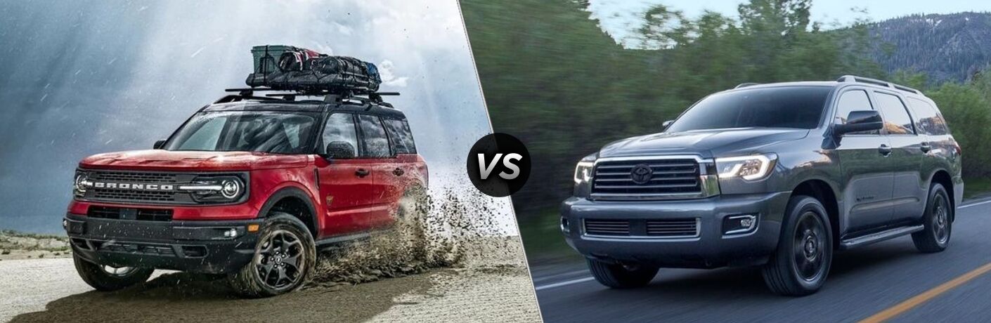 2021 Ford Bronco Sport vs 2021 Toyota Sequoia