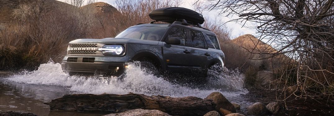 2021 Ford Bronco Sport fording through water