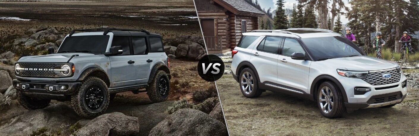 2021 Ford Bronco vs 2020 Ford Explorer