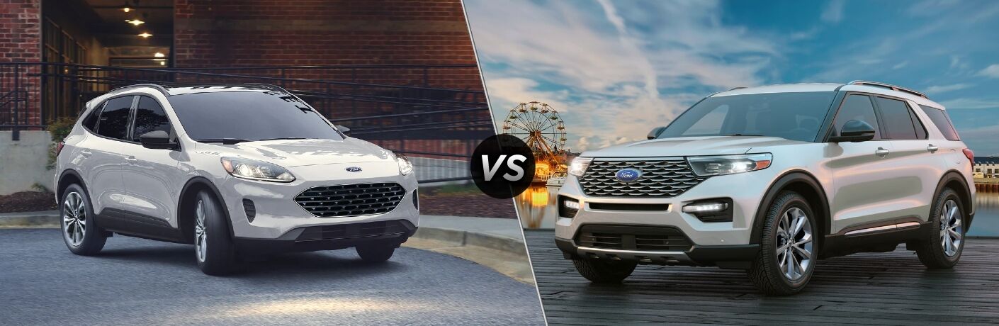 2021 Ford Escape vs 2021 Ford Explorer