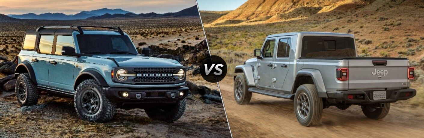 2021 Ford Bronco vs 2021 Jeep Gladiator