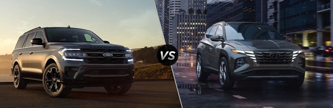 2021 Ford Expedition vs 2021 Hyundai Tucson comparison image