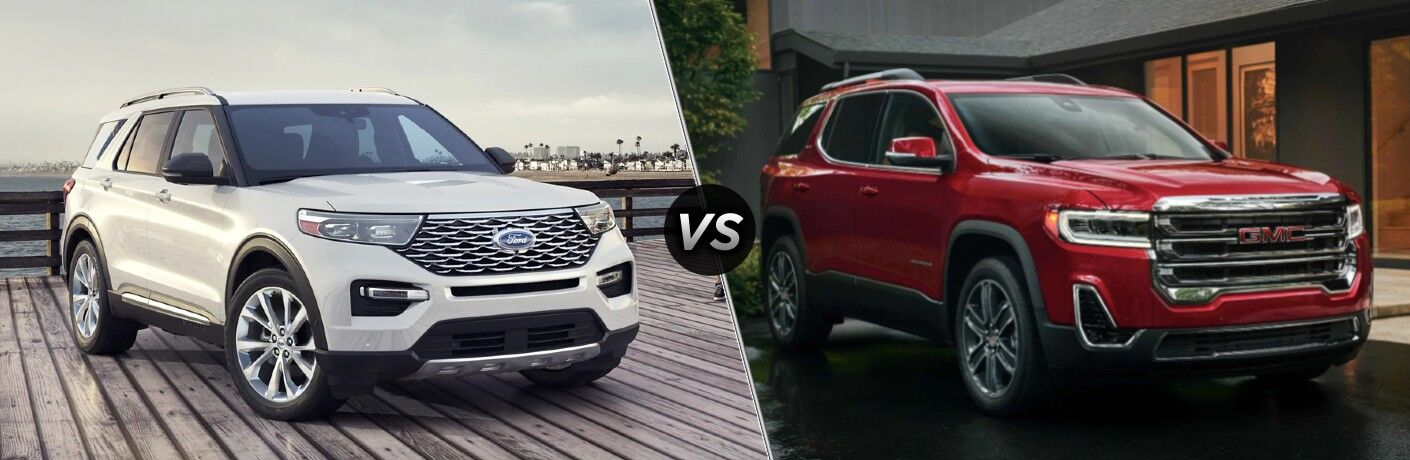 2021 Ford Explorer vs 2021 GMC Acadia