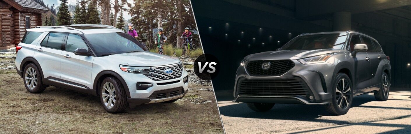 2021 Ford Explorer vs 2021 Toyota Highlander