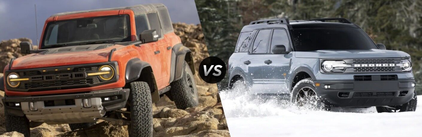 2022 Ford Bronco vs 2022 Ford Bronco Sport