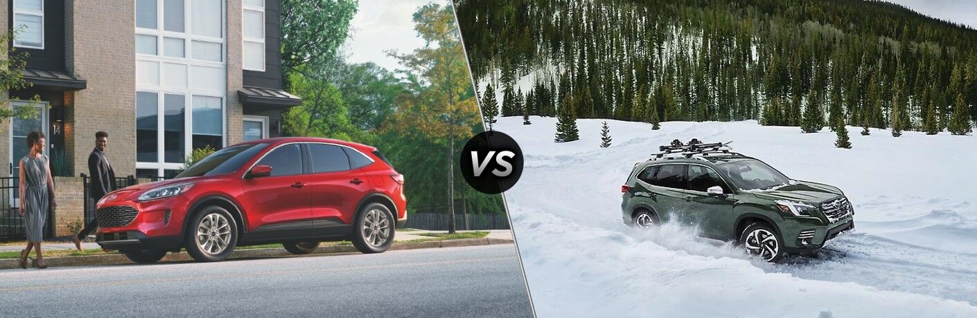 2022 Ford Escape vs. 2022 Subaru Forester model comparison