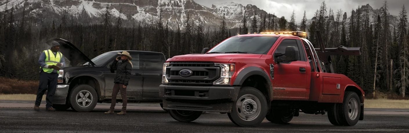 2022 Ford Super Duty F-550 on a road