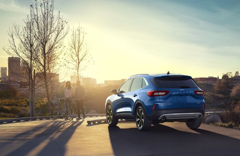 Ford Escape Hybrid parked on a road in a city