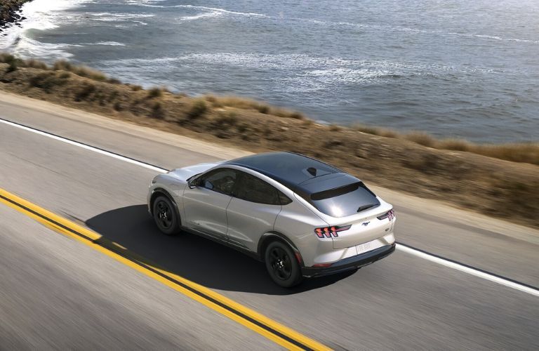 Ford Mustang Mach-E in a highway