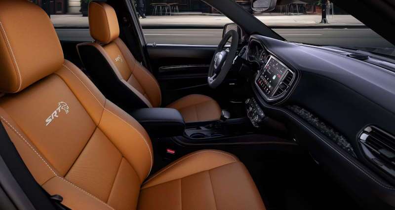 The cockpit of the 2025 Dodge Durango