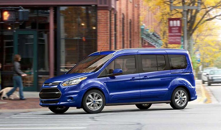 Ford Transit Connect passenger van in the fall