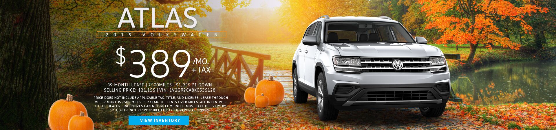 2019 Atlas 3.6L V6 S 2019 Atlas 3.6L V6 S