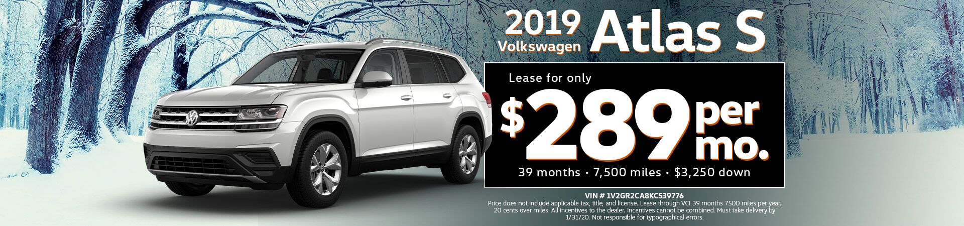 2019 Atlas 3.6L V6 S 2019 Atlas 3.6L V6 S