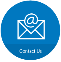 Blue circle with email icon and "Contact Us" text