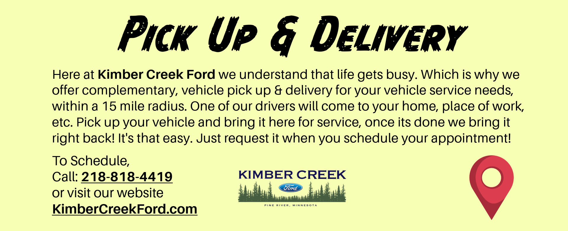 Ford Dealership Pine River MN Used Cars Kimber Creek Ford