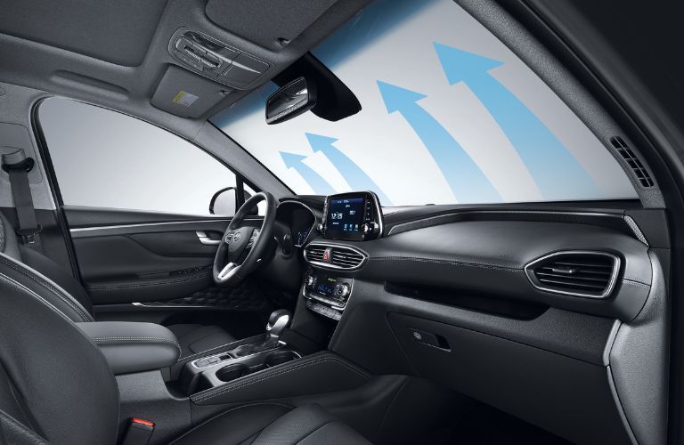 2020 Hyundai Santa Fe front interior
