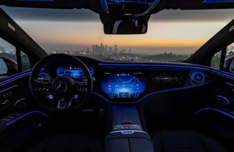 Front console of the 2022 Mercedes-Benz AMG® EQS