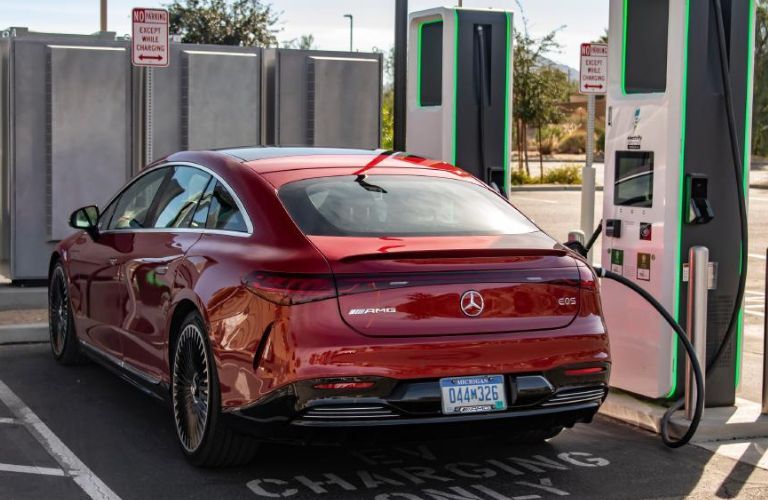 Charging the 2022 Mercedes-Benz AMG® EQS