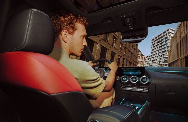 2022 Mercedes-Benz GLA man in driver's seat